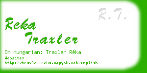 reka traxler business card